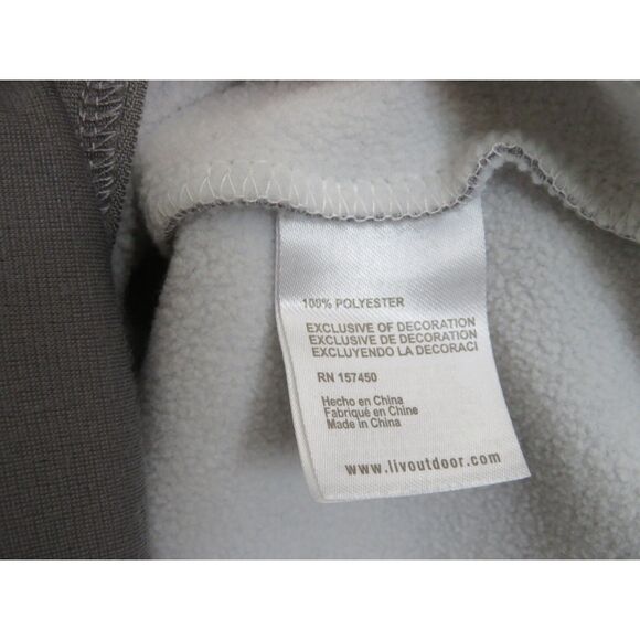 Liv Outdoor Hoodie Kangaroo Pocket Women's Shearling Hood Gorpcore Gray Sz M - Picture 10 of 10